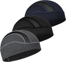 3Pcs Cooling Skull Cap for Men – Sweat Wicking Helmet Liner for Hard Hat, Cyc...