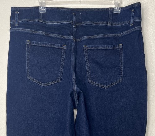 Lane Bryant Damen Plus 24 Jeans Ultra High Rise Wide Leg Signature Fit Dark Wash - Bild 6 von 9