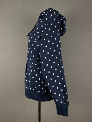 Supreme Comme Des Garcons CDG Polka Dot Logo Hoodie Navy Size M - Picture 4 of 12