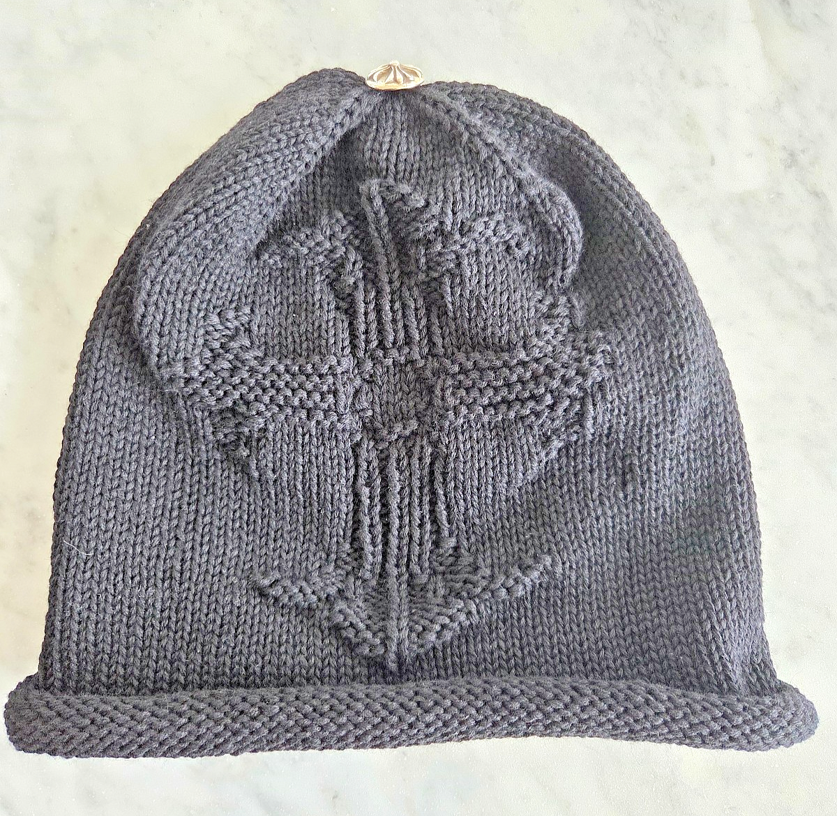 NEW Chrome Hearts Knit knitted Oversized Cashmere Beanie Cross | eBay