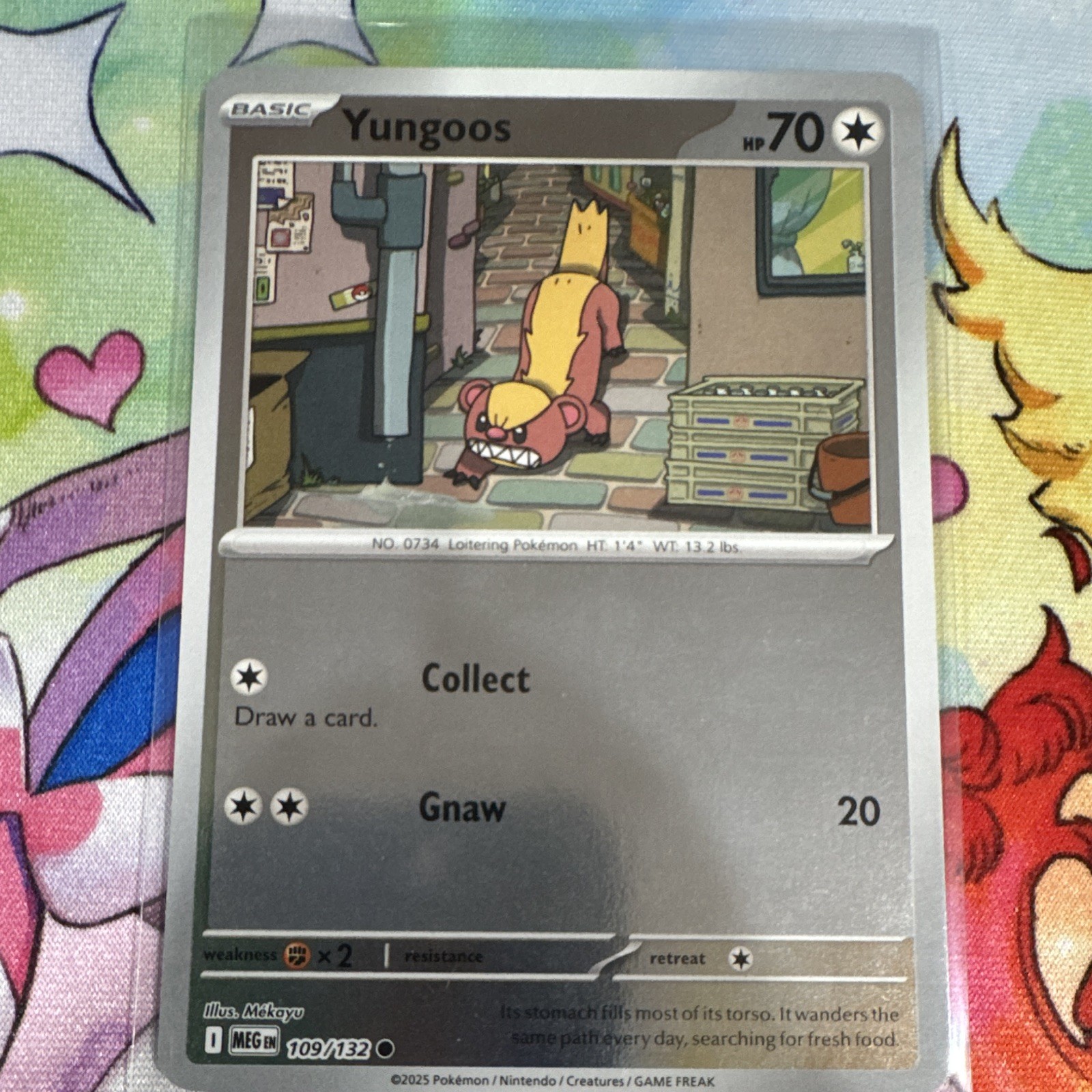 Pokemon TCG Yungoos 109/132 ME01: Mega Evolution Common Reverse Holo EN 70HP