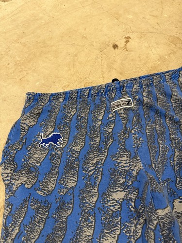 Vintage 90s Detroit Lions Zubaz Zebra Hose Herren XL (36x31) blau - Bild 3 von 10