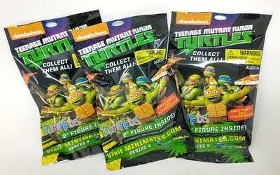 x3 Teenage Mutant Ninja Turtles Minimates 2-packs Mystery Nickelodeon