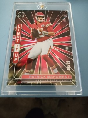 2025 Panini Photogenic Patrick Mahomes Light It  Up Red /99  Color Match  Chiefs