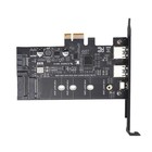 PCI-E auf USB 3.0 PCI Express Karte Inkl. 1 USB C und 2 USB ein Ports, M.2 8472