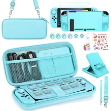  Younik Switch Accessories Bundle 17 in 1 Blue Switch Accessories Kit for Girls