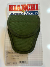 Bianchi Accumold 7300 Olive Drab Nylon Covered Cuff Case Hidden Snap 22789- NEW
