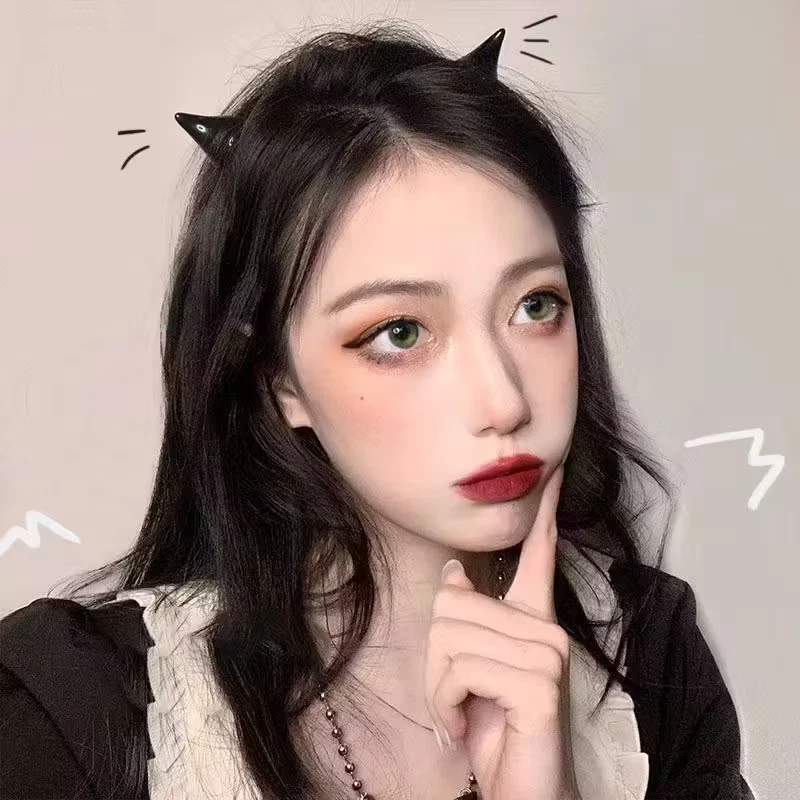 Disfraz Cuerno Diablo Horquillas Pinzas para el Pelo Correas Diablo Cosplay Accesorio 2 Pares Foto 4 de 4