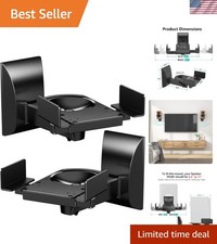 Speaker Wall Mounts, Dual Side Clamping Bookshelf Mounting Bracket for Large ...