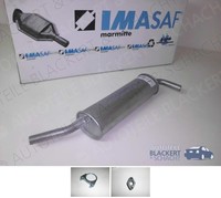 Imasaf ESD Auspuff Endtopf + Anbauteile für Citroen / Peugeot Visa + 104