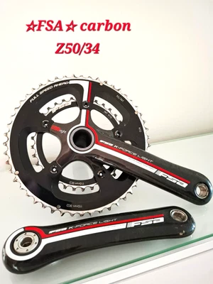 FSA 2.FACH KURBEL- CARBON BB30- Z50/34 ** HIGH-END-RENNRAD ** CK OSC8200 /79 - Bild 1 von 4