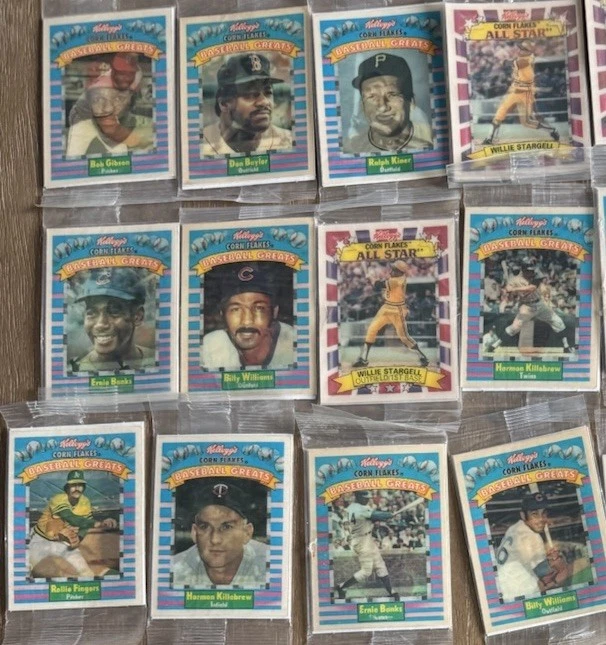 Lote de 24 tarjetas holográficas de béisbol de Kellogg's sin abrir. Foto 2 de 3