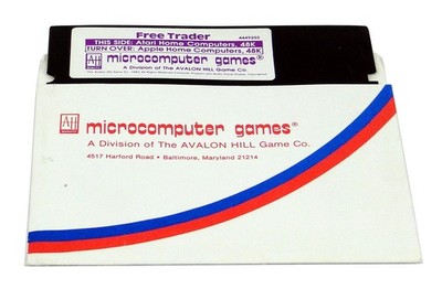 FREE TRADER auf Diskette von Avalon Hill für Atari 400, 800, XL und XE Apple II