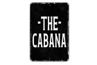 Cabana Metal Wall Art/Vinyl Sticker for Outdoor Decor