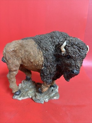 Buffalo Bison Figurine Wildlife Sculpture