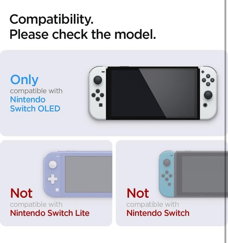Spigen Glas.tr Ez Compatible Avec Écran Protecteur pour Nintendo Switch Oled B2 - Photo 2 sur 8