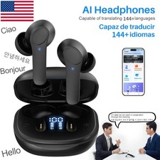 3-In-1 Smart Translation Earbuds 144 Languages Real Time On/OffLine Translator