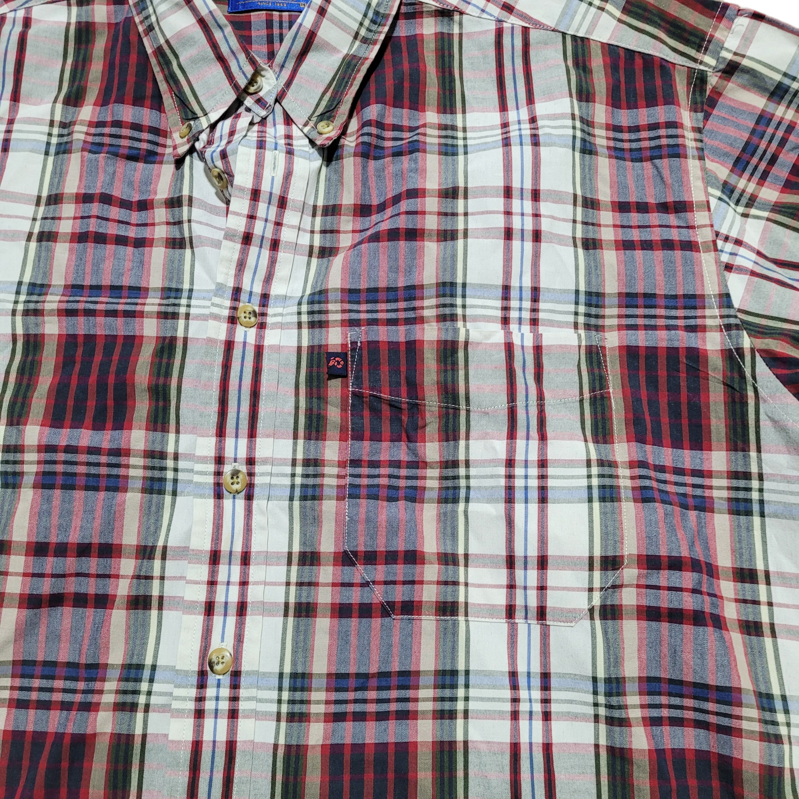 Pendleton Button Down Shirt L Men Plaid Pocket Co… - image 6