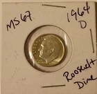 1964-D 10c SILVER Roosevelt Dime Gem Bu FREE SHIPPING