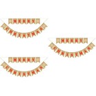 3 Count Streudeko Schneeflocken Schneeflockendekorationen Bunting Banner
