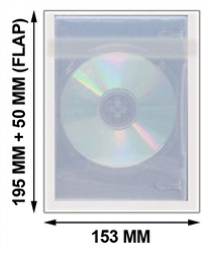 Sac enveloppant plastique OPP pour étui DVD standard lot de 14 mm - Photo 2/2