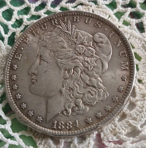 1884-O Morgan Silver Dollar- 90% Silver Circulated Nice Definition