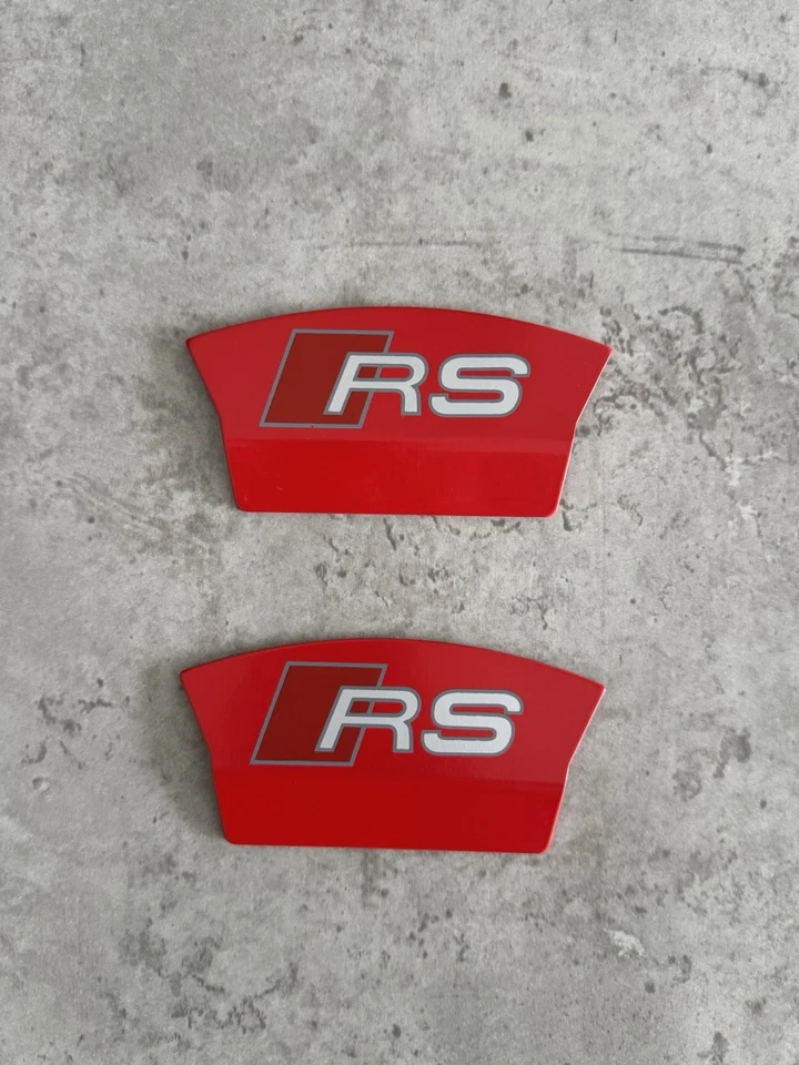 КРЫШКИ СУППОРТОВ ЗАДНИХ ТОРМОЗНЫХ КОЛОДОК AUDI RS4 RS5 RS6 RS7 красные RS НОВЫЕ 💙🆕 - Изображение 3 из 4