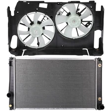 Electric Radiator Cooling Fan Kit For Toyota RAV4 2006-2008 2.4L 2009-2012 2.5L
