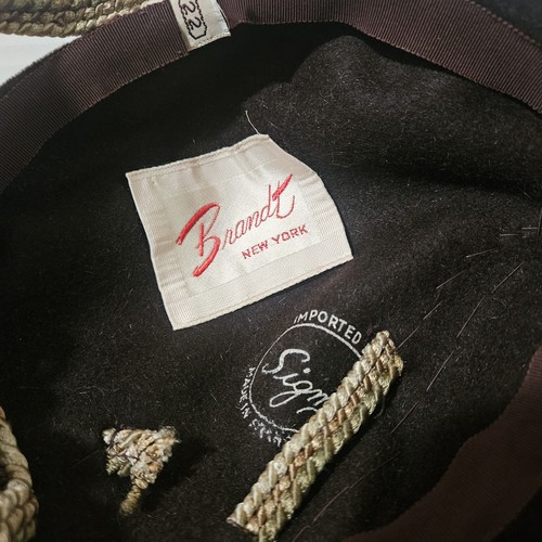 Lot 2 Vintage Hat HATS Brandt(France)Velveteen/Netting & Jordan Marsh MILLINER - Picture 7 of 10