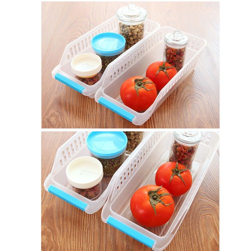 Caja de almacenamiento de cocina despensa contenedores nevera refrigerador organizador fruta - Imagen 6 de 12