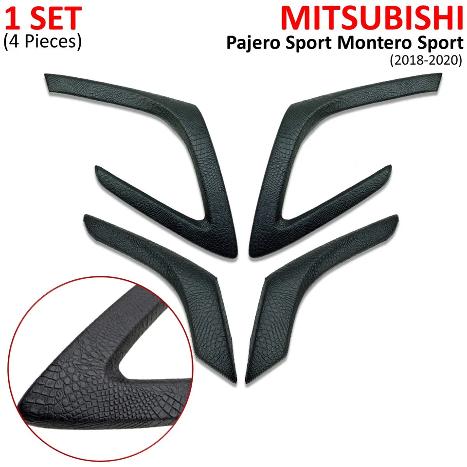 Interior Door Handle Cover Leather Fits Mitsubishi Pajero Montero Sport 2016 19 — 第 2/4 张图片