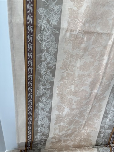 WILLIAMS SONOMA Foliage Cotton Table Runner Thanksgiving Brown Leaf Dining Cover - Picture 10 of 10