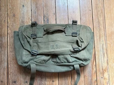 Original Vintage WWII 1944 U.S. Military Issued Field Gear M-1945 Lower Pack Bag