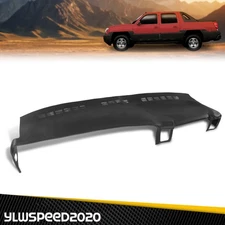 Fit For 99-06 Chevy GMC C/K Avalanche Yukon Dash Cap Cover Overlay Black