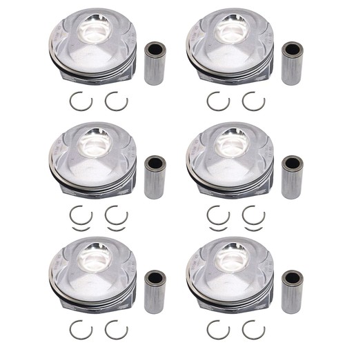 6Pcs Supercharged Engine Pistons Assembly Set With Rings For Jaguar Land Rover - Picture 4 of 11