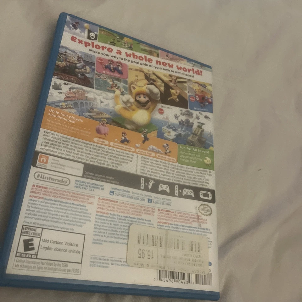 Super Mario 3D World en muy buen estado Nintendo Wii U NO CIB SIN MANUAL Foto 2 de 4
