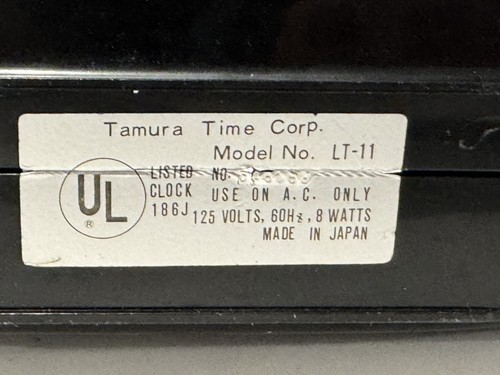 Tamura Lumitime Model LT-11 Alarm Clock - Picture 10 of 11