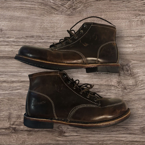 Danner Jack Hummus 5" Brown Leather Work Laced Hiking Ankle Boots Mens Sz 12 - Afbeelding 1 van 6