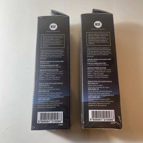 2 Pack LG LT1000P/PC/PCS Genuine Water Filter NSF 6 Mo ADQ747935 - Picture 4 of 6