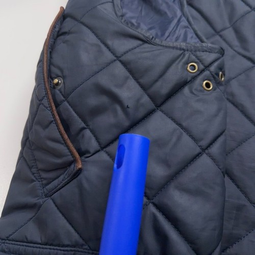 Polo Ralph Lauren Vest Men Large Navy Quilted Corduroy Collar Barn Chore Western - Picture 13 of 17