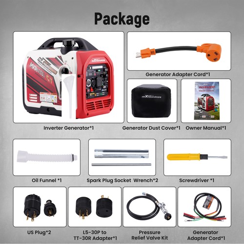 Cavo Adattatore Generatore a RV da 5-15P a TT-30R 1875W Cavo Alimentazione 12" Arancione - Foto 10 di 13