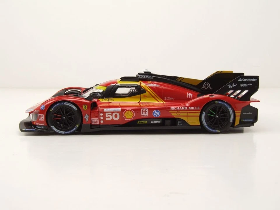Ferrari 499P #50 Ganador Le Mans 2024 Fuoco Molina Nielsen Modelo 1:24 Bburago - Imagen 3 de 4