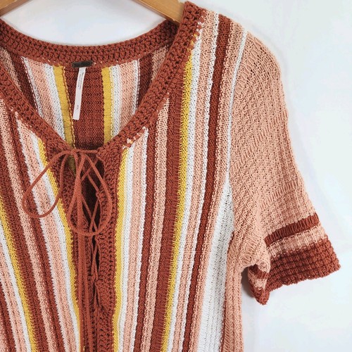 Free People Lutscher Kleid Damen S Häkel Quaste Mini Boho Festival Coachella - Bild 2 von 11