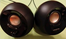 Creative Labs 51MF1680AA000 Pebble USB 2.0 Desktop Speakers - Black
