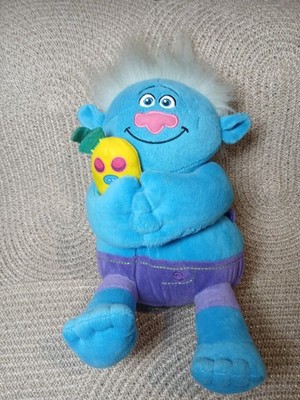 BIGGIE TROLLS Plüschtier Stofftier blau gelb Dreamworks 