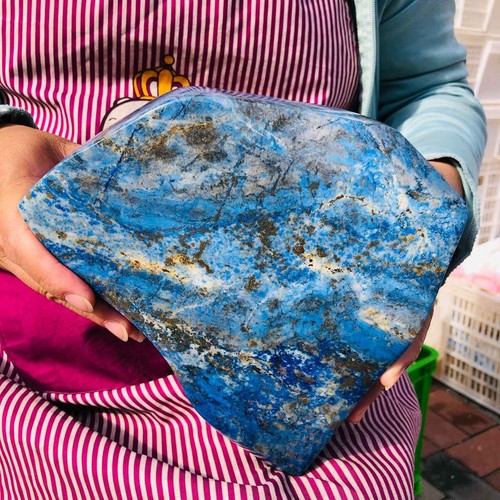 9.21LB Natural Lapis Lazuli Hand Polished Crystal Mineral Specimen Healing - Picture 15 of 16