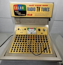 Vintage Self Service Tube Tester Store Display Cabinet