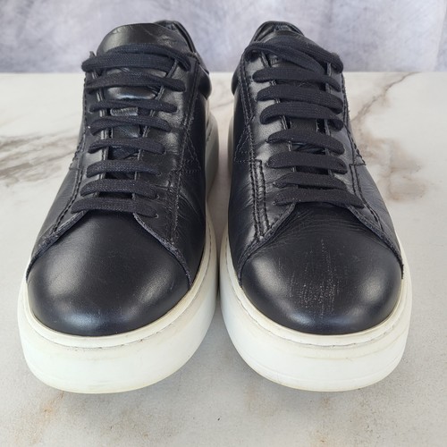 Diesel Mono V Leather Sneakers Black Men's 41 - Picture 3 of 14