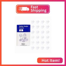 WENPENG Baby Safety Clear Outlet Covers 24 Pack , Durable Plastic Plug Covers f
