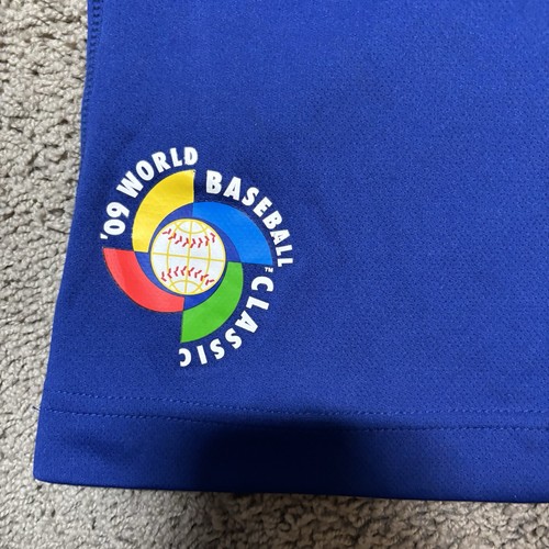Nike Team World Baseball Classic 2009 Blue Player Issue Practice Shorts Men’s L - Picture 3 of 8